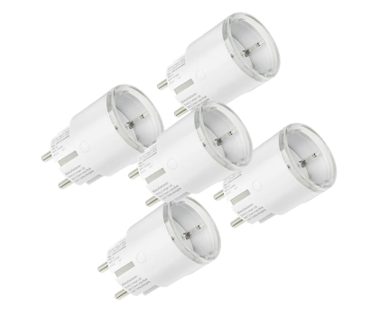 Gniazdko inteligentne Shelly Zestaw 5 Inteligentnych gniazd Plug S MTR Gen3 12A (biały)